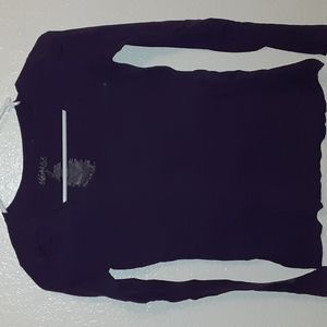 Miley Cyrus purple long sleeve